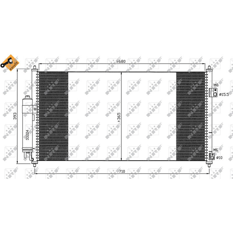 NRF 35550 Condensador de aire acondicionado
