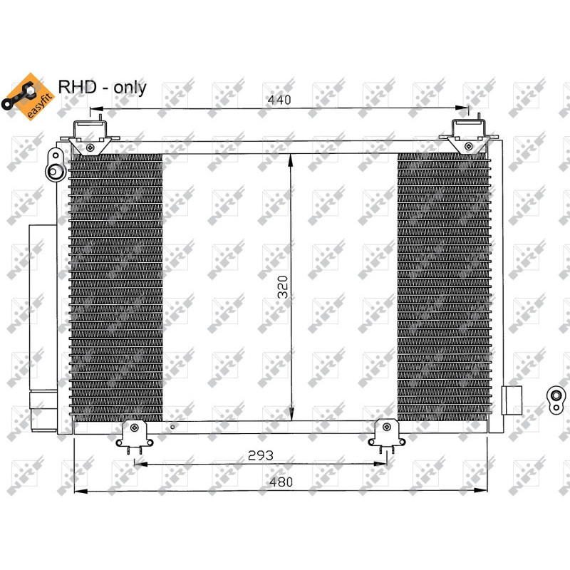 NRF 35552 Condensador de aire acondicionado