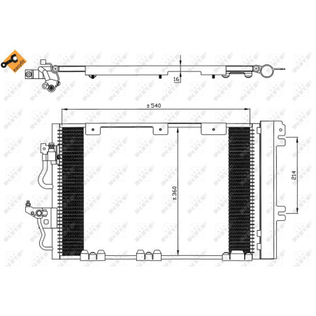 NRF 35556 Condensatore climatizzatore
