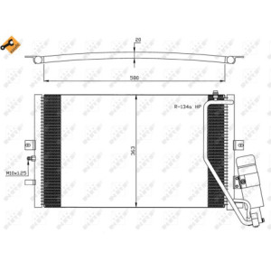 NRF 35558 Air conditioning condenser