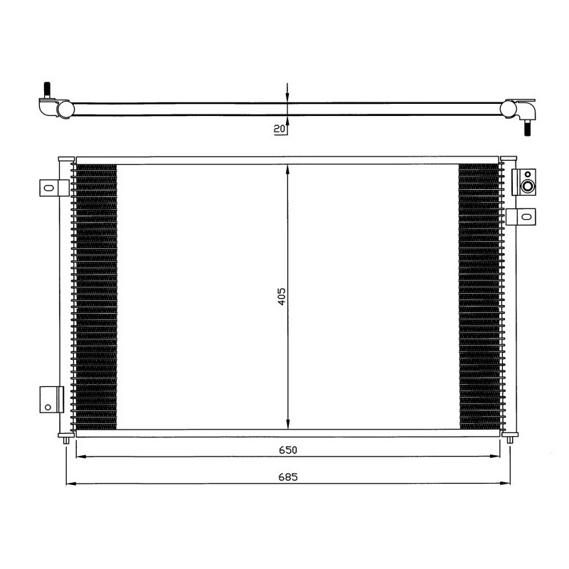 NRF 35567 Air conditioning condenser