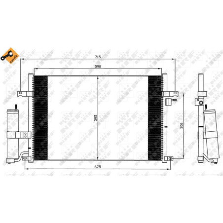 NRF 35573 Condensatore climatizzatore