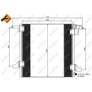 NRF 35579 Condensatore climatizzatore