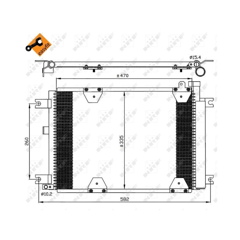 NRF 35580 Condensador de aire acondicionado