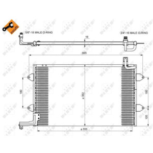NRF 35584 Air conditioning condenser