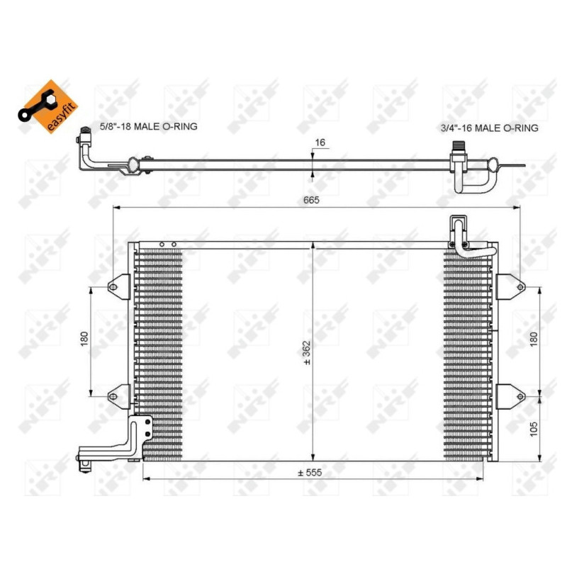 NRF 35584 Condensador de aire acondicionado