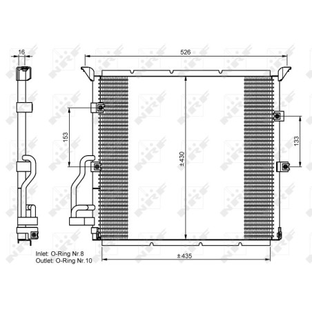 NRF 35586 Condenseur de climatisation