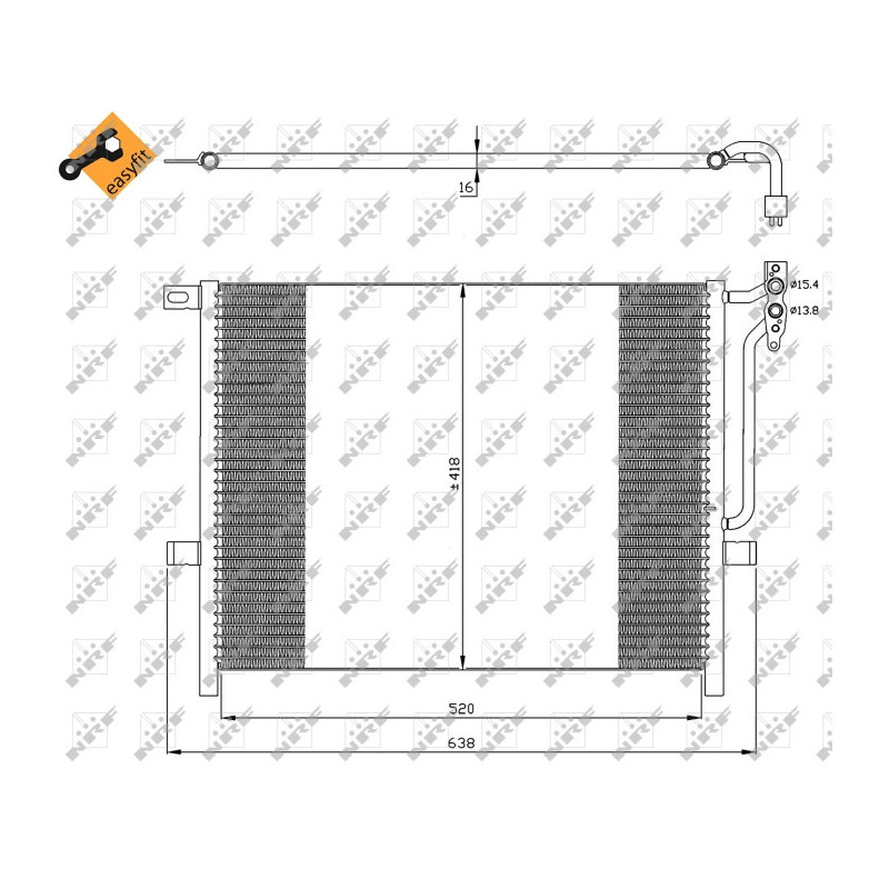 NRF 35589 Air conditioning condenser