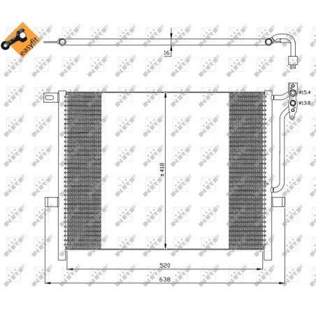 NRF 35589 Condensatore climatizzatore