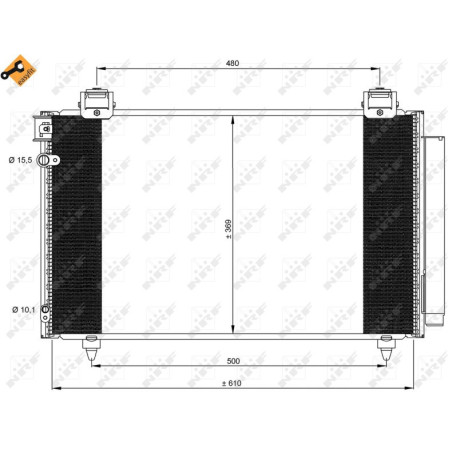 NRF 35592 Condensador de aire acondicionado
