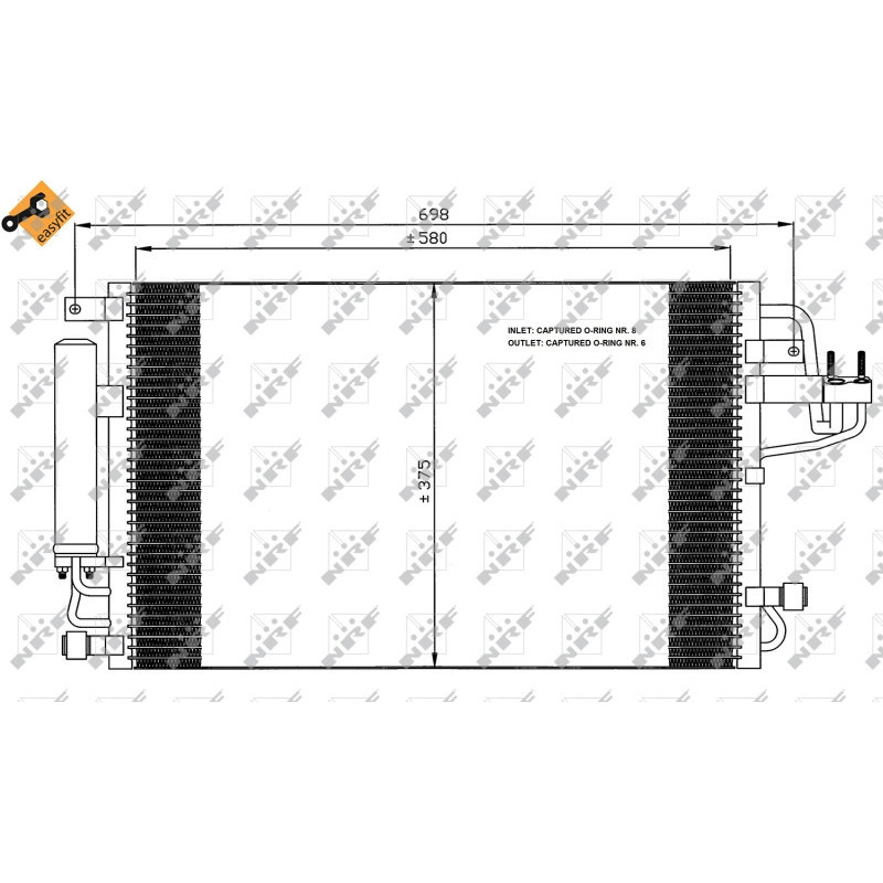 NRF 35600 Condensador de aire acondicionado