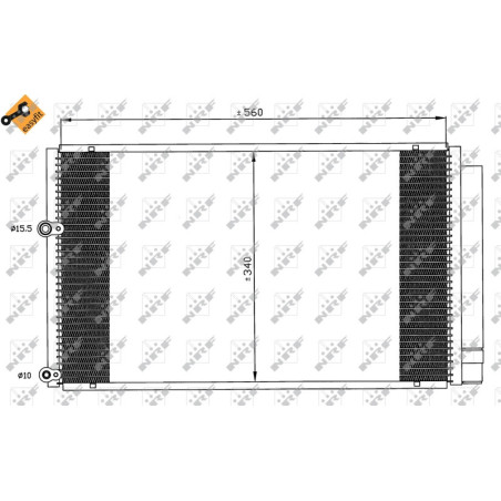 NRF 35601 Condensador de aire acondicionado