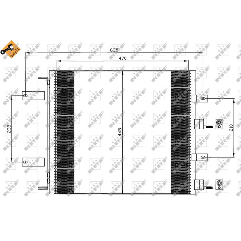 NRF 35604 Condensador de aire acondicionado