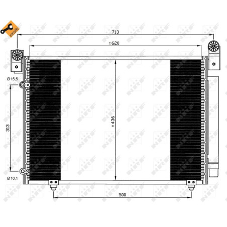 NRF 35612 Condensador de aire acondicionado