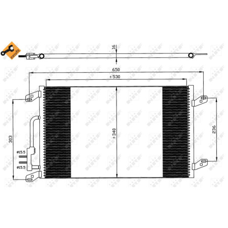NRF 35615 Condensador de aire acondicionado
