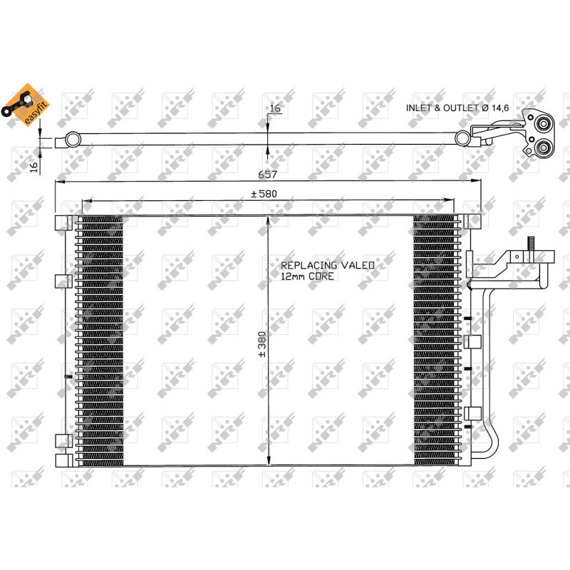 NRF 35616 Condensatore climatizzatore