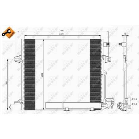 NRF 35618 Air conditioning condenser