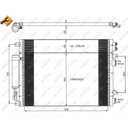 NRF 35626 Condensador de aire acondicionado