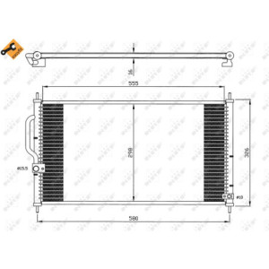 NRF 35627 Air conditioning condenser