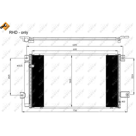 NRF 35629 Condensador de aire acondicionado
