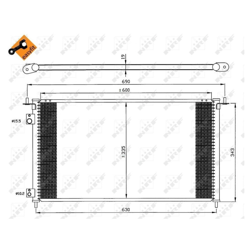 NRF 35636 Condensador de aire acondicionado