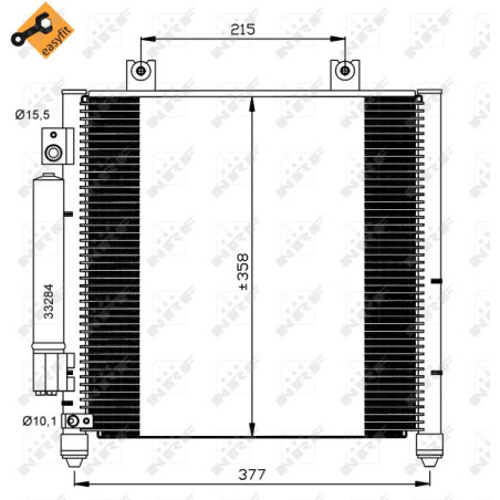 NRF 35637 Air conditioning condenser