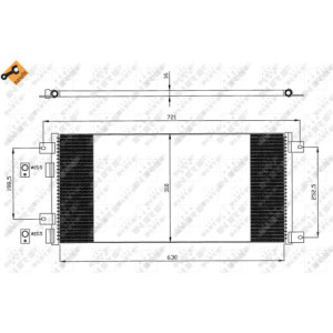 NRF 35643 Air conditioning condenser