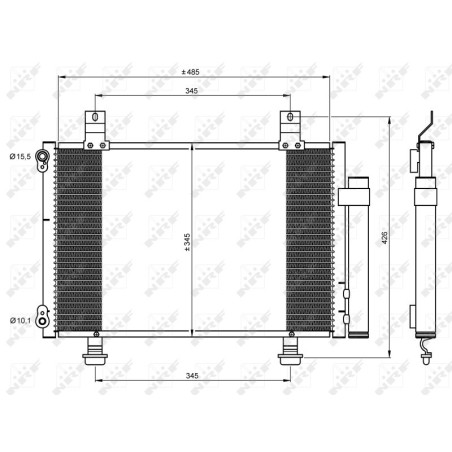 NRF 35645 Condensador de aire acondicionado
