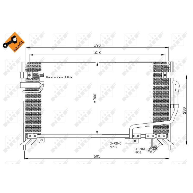 NRF 35650 Skraplacz klimatyzacji