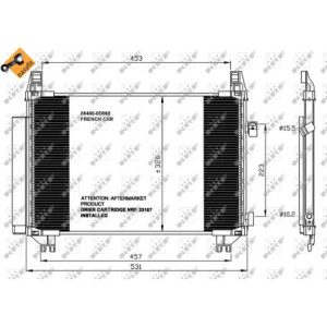 NRF 35654 Air conditioning condenser