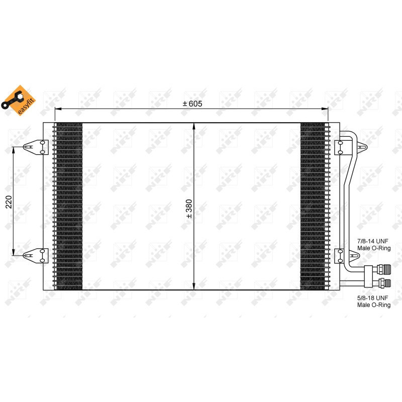 NRF 35656 Condensador de aire acondicionado