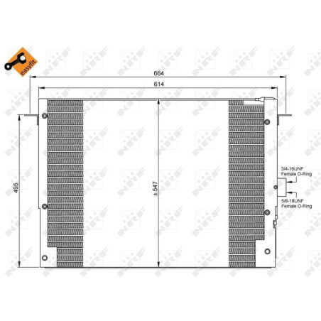 NRF 35657 Air conditioning condenser