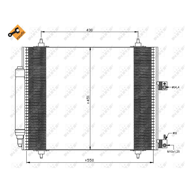 NRF 35669 Condensatore climatizzatore