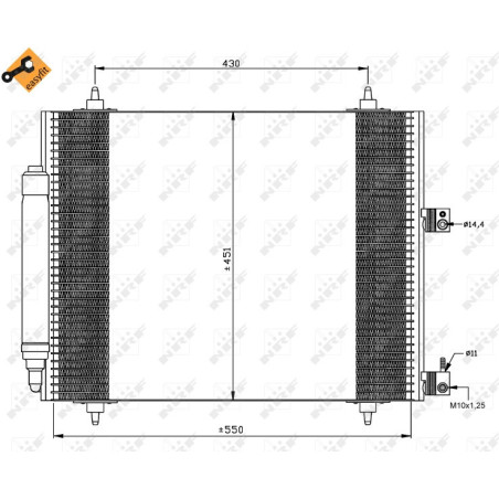 NRF 35669 Condensador de aire acondicionado