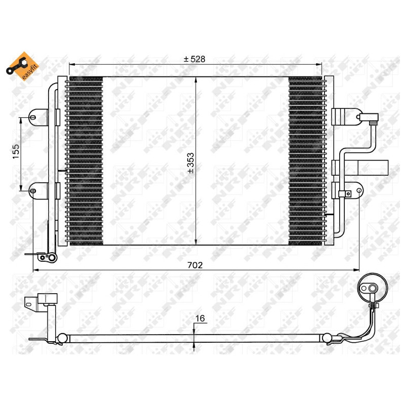 NRF 35733 Condensador de aire acondicionado