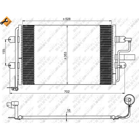 NRF 35733 Condensador de aire acondicionado