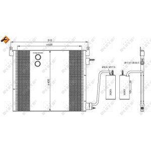 NRF 35741 Condensador de aire acondicionado