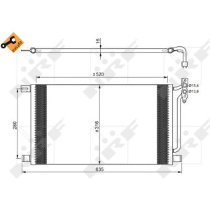 NRF 35748 Condensatore climatizzatore