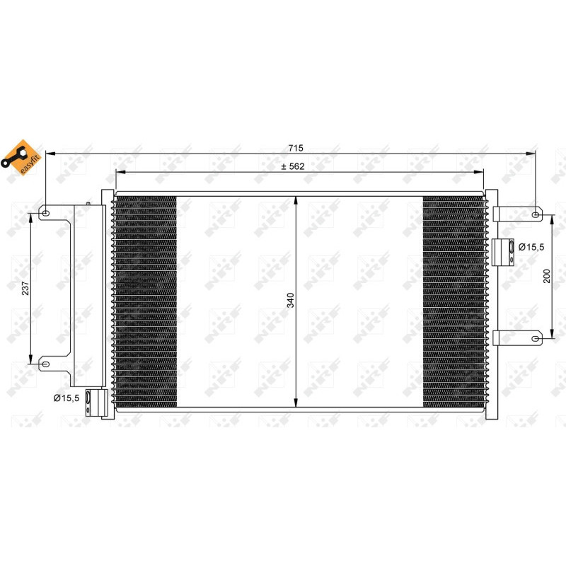 NRF 35751 Air conditioning condenser