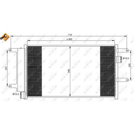 NRF 35751 Air conditioning condenser