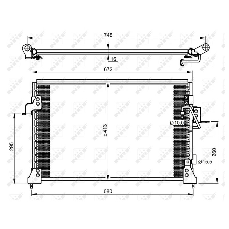 NRF 35754 Condensatore climatizzatore