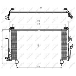 NRF 35755 Condensador de aire acondicionado