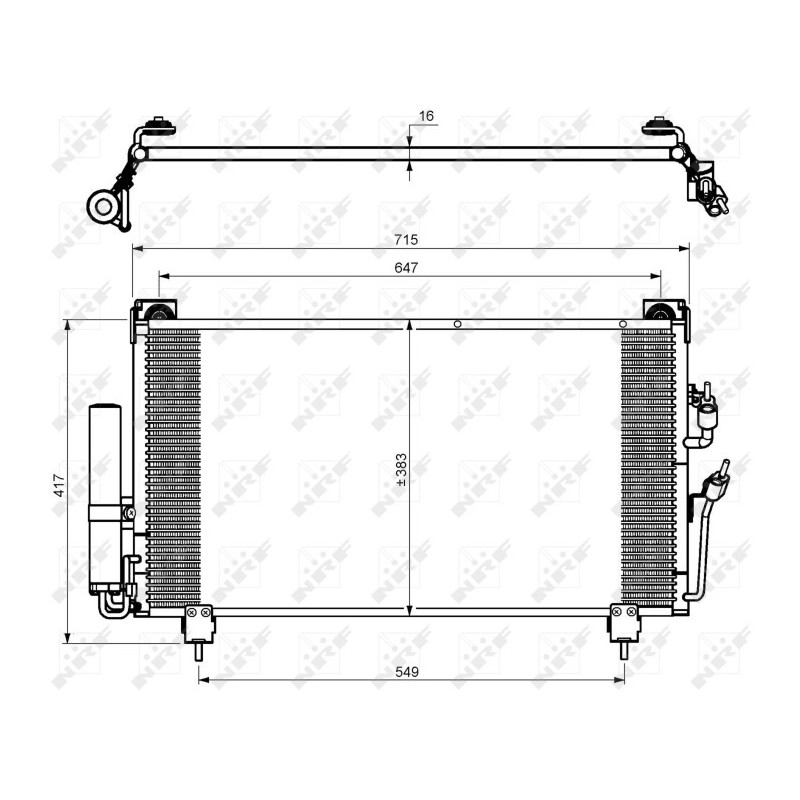 NRF 35755 Condensador de aire acondicionado