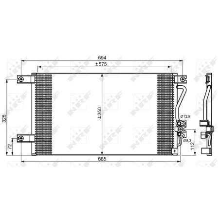 NRF 35756 Condensador de aire acondicionado
