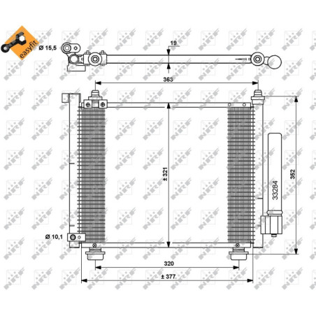 NRF 35764 Condenseur de climatisation