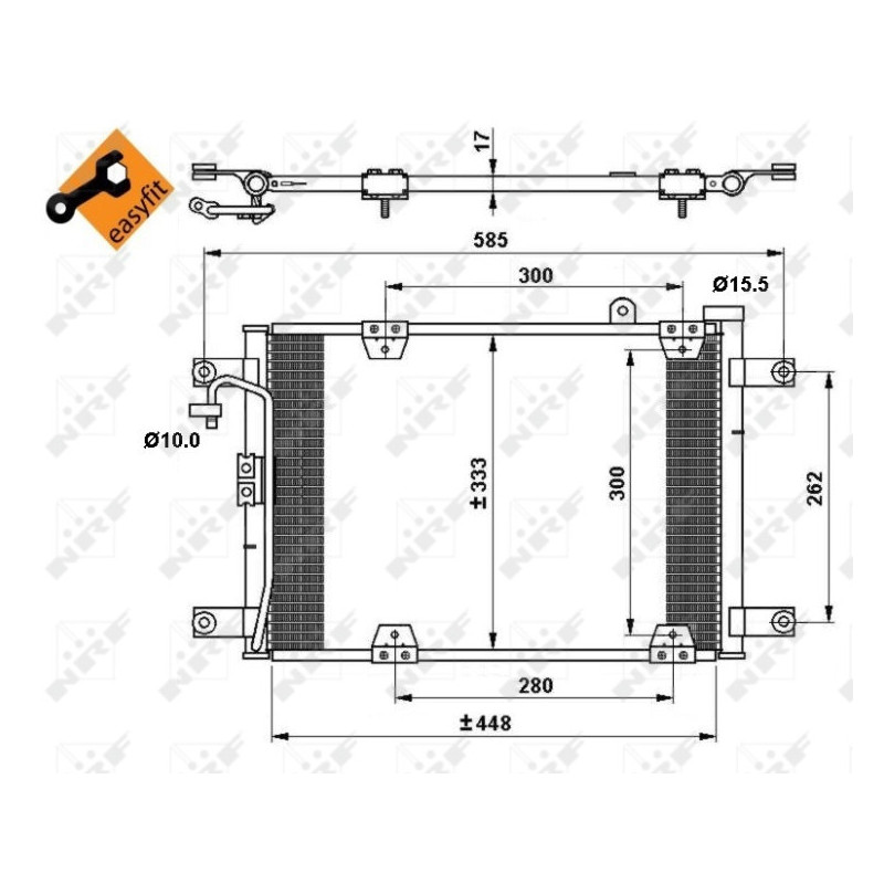 NRF 35768 Condensador de aire acondicionado