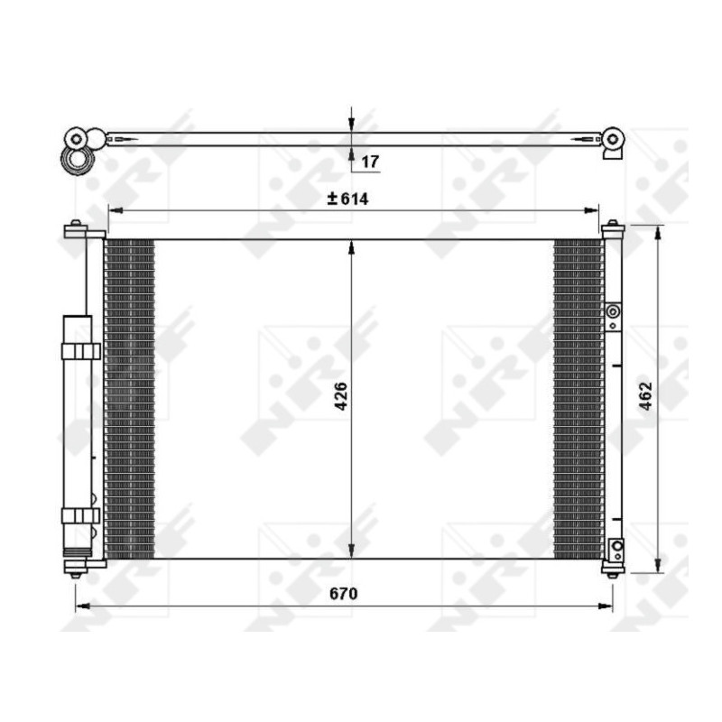 NRF 35769 Condensador de aire acondicionado