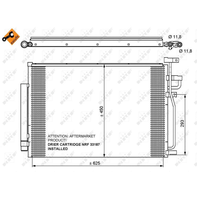 NRF 35775 Air conditioning condenser