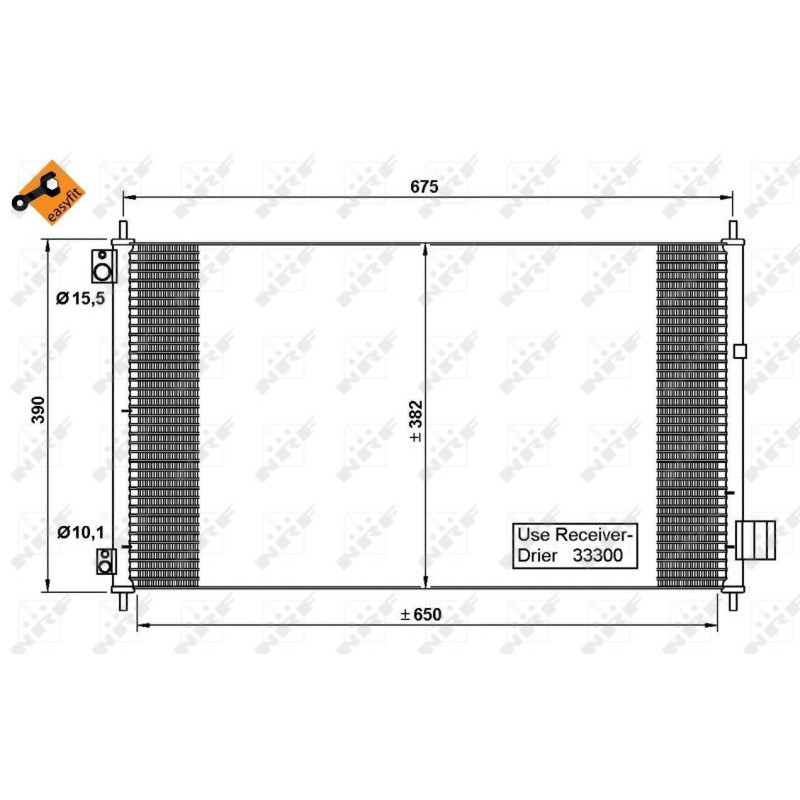 NRF 35780 Condensador de aire acondicionado
