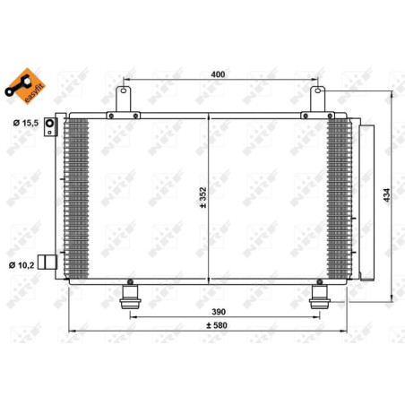 NRF 35782 Condensatore climatizzatore